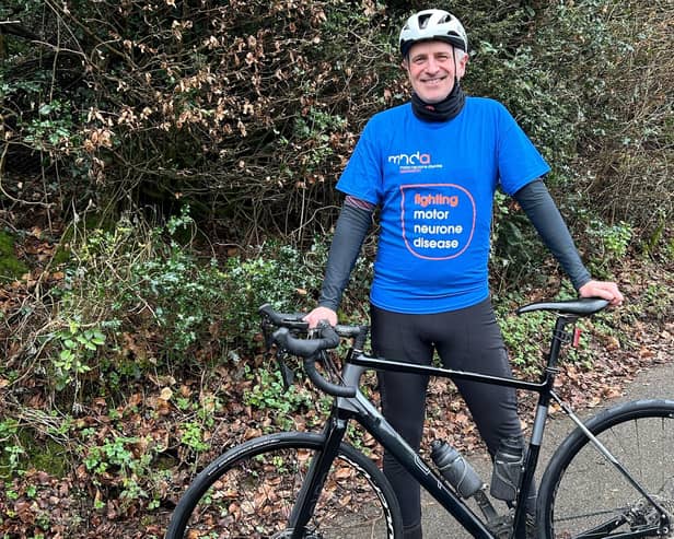 Jonathan Holland, 54, from Sharpthorne, is riding from Land’s End to John O’Groats from May 12-25