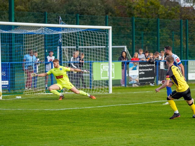 Match action from Saturday's drawn West Sussex derby between Haywards Heath Town and Chichester City in the Isthmian South East