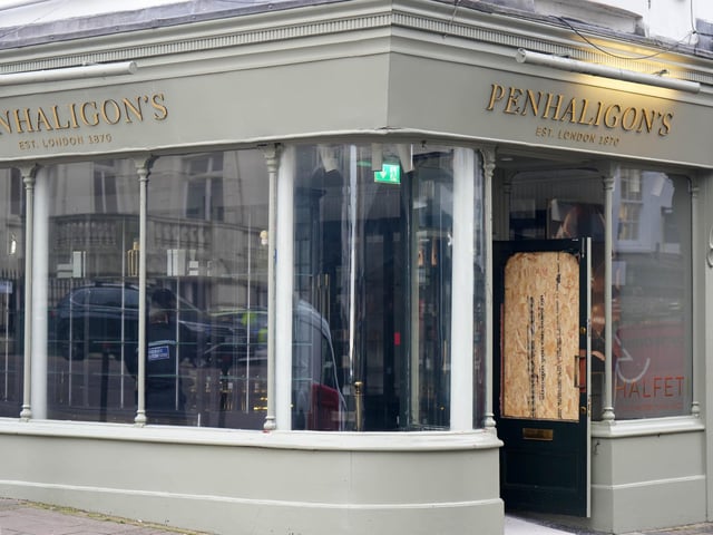 Sussex Police said officers responded to a ‘report of a burglary’ at Penhaligon's – a perfume shop in East Street, Brighton.