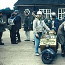 Iain Wilkins is asking for help identifying people in footage of the Mid Sussex Vespa Club in the 1960s after his friend Pam Cadey (pictured) passed away