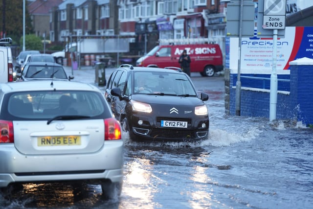 Flooding in South Farm Road, Worthing