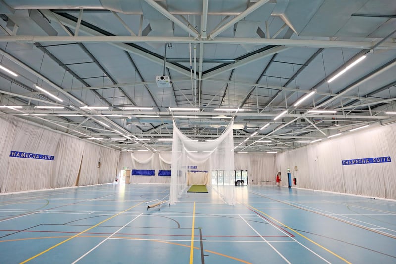 The new nets at the Apple Tree Centre in Ifield.  Picture: Sussex Cricket