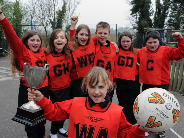 The mixed netball team in 2009 after winning the small schools netball tournament for the third year running