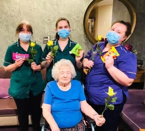 A lovely morning was had as all women, residents and staff, celebrated and acknowledged each other with gifs of flowers nd confectionery 