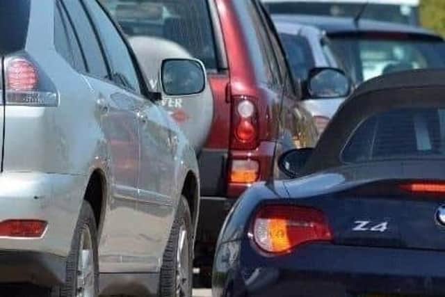 There have been reports of a stalled car on the A23 near Bolney