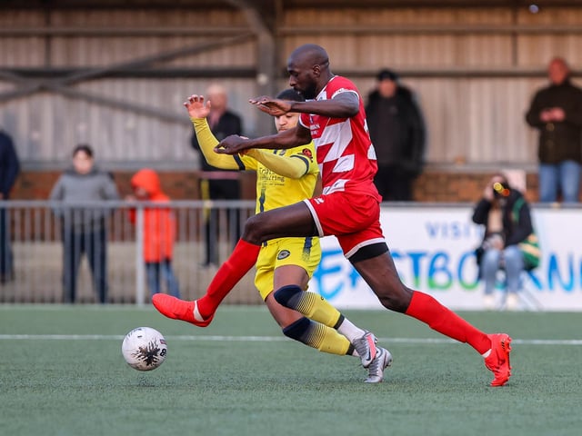 Action from Eastbourne Borough's vital win over Farnborough