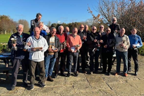 Chi vets' Trophy winners from the 2023 season | Picture courtesy of Chichester GC veterans