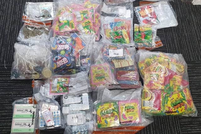 Cannabis edibles seized by police. Picture from Sussex Police