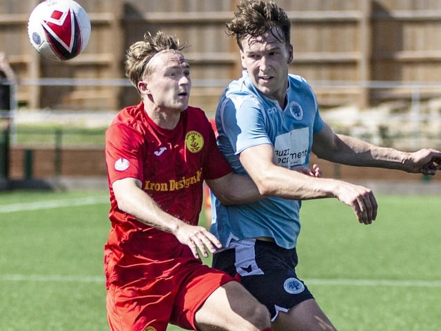 Newhaven FC take on Spelthorne Sports in the FA Cup