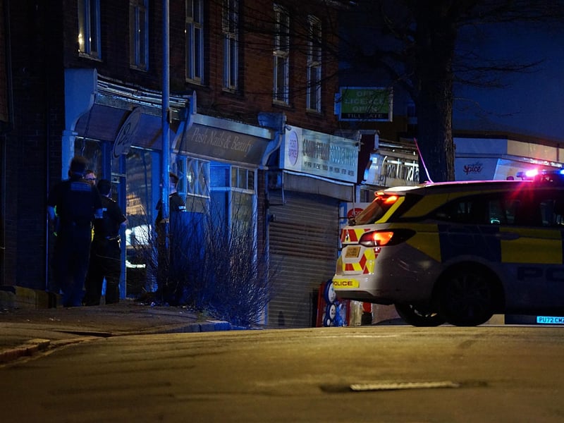 Police closed a road in Eastbourne yesterday (Monday, February 12) after a man climbed onto a roof to evade arrest.