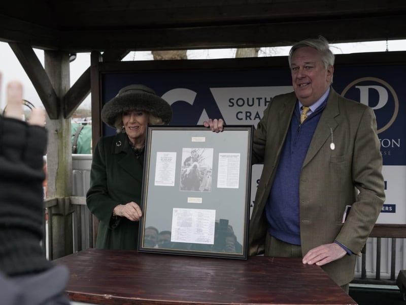 Queen Camilla at Plumpton Racecourse