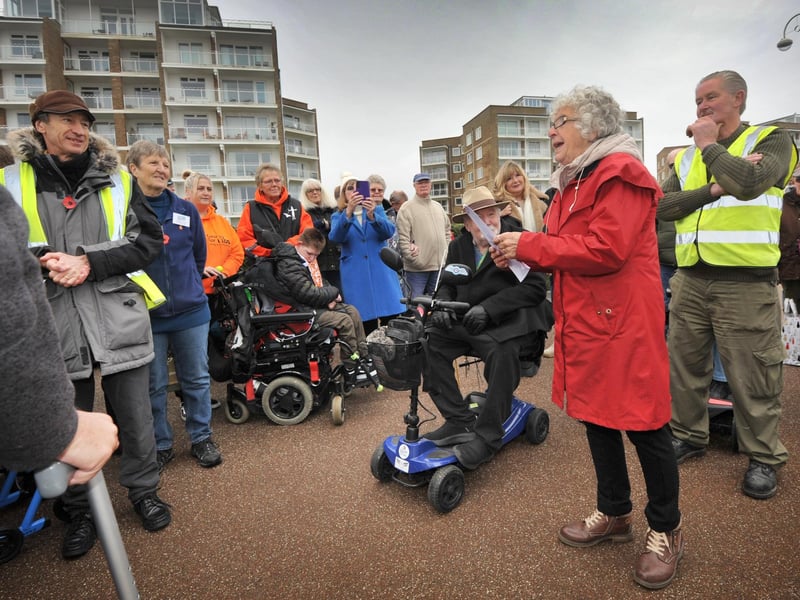 The soft opening of Bexhill Beach Garden on November 9 2024.