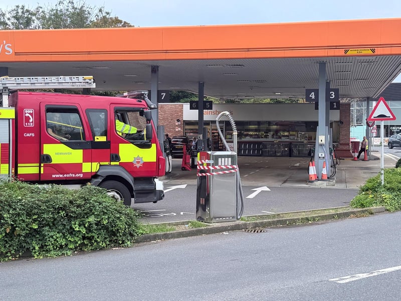 East Sussex Fire and Rescue Service was also at the scene