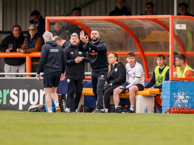 Action from Eastbourne Borough's defeat at Braintree in the National Lague South