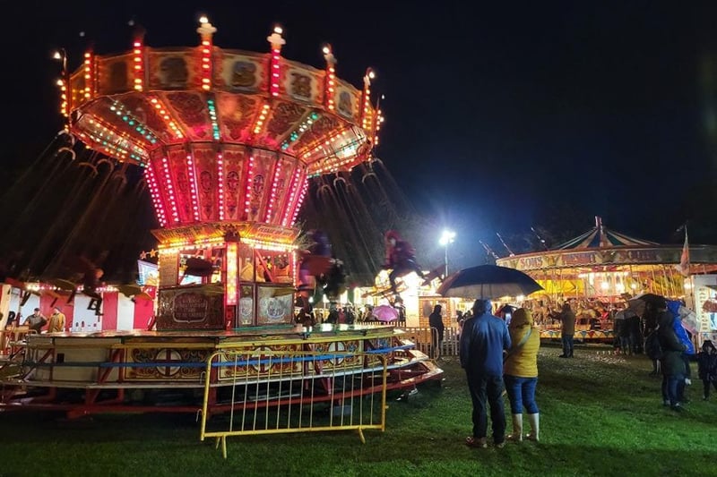 There were side shows, fairground rides and food stalls