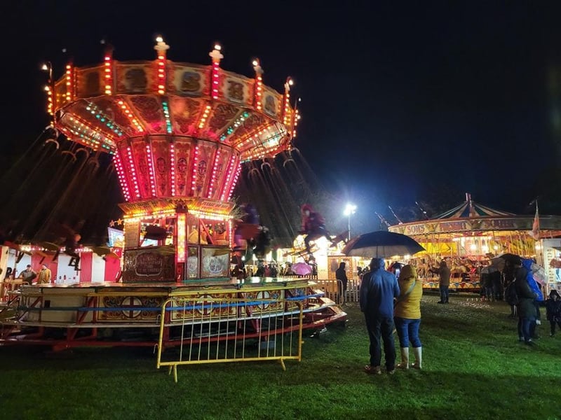 There were side shows, fairground rides and food stalls