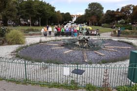 Sight Support Worthing's sunken sensory garden in Steyne Gardens, Worthing, was officially opened on August 1, 2023, after a transformation that was partly funded by a grant from the Rampion Community Benefit Fund. Picture by Elaine Hammond / Sussex World