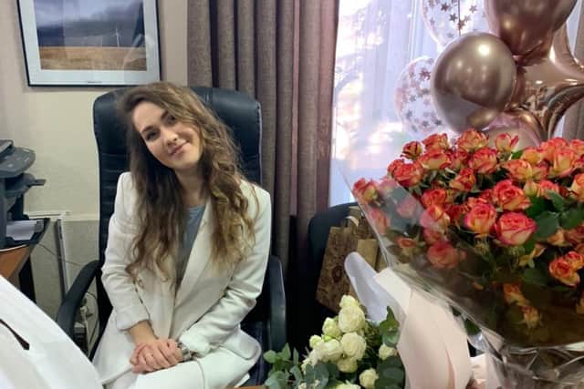 Diana Tolkunova was working at the Regional Council of Nikolaev before she was forced to leave her home county on February 24