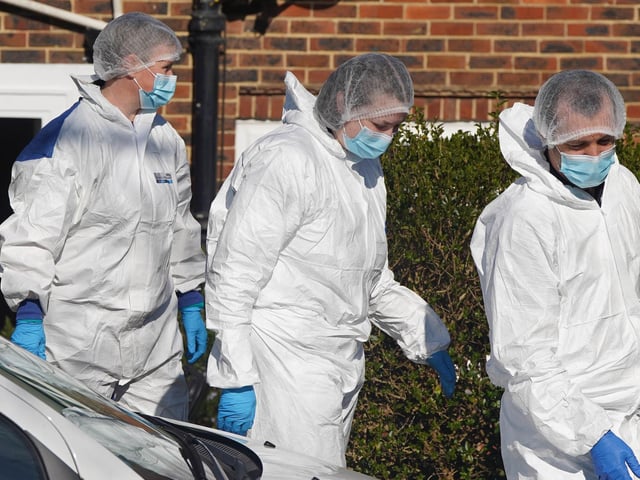 A police presence remains at a property in Sussex, after a man was found dead and a woman and child were seriously injured.