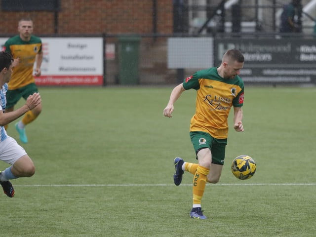 Action from Horsham's pre-season victory over National League South outfit Maidstone United