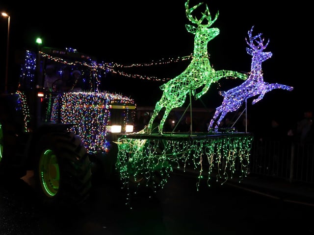 The Christmas Tractor Run 2024 leaving Hastings Old Town on December 21. Photo by Kevin Boorman.