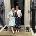 Mid Sussex Conservative MP candidate Kristy Adams with Gail Millar, CEO of Mid Sussex charity Befriended, at Number 10 Downing Street