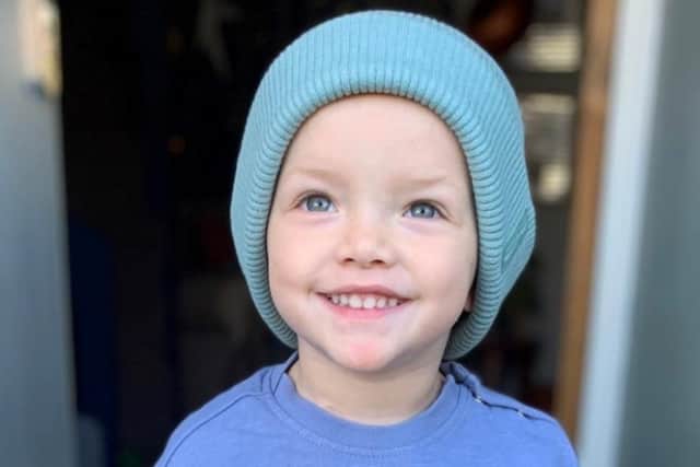 Dani’s son Frey was diagnosed with stage two kidney cancer just after his second birthday in May 2022, after doctors found a large tumour attached to his left kidney.