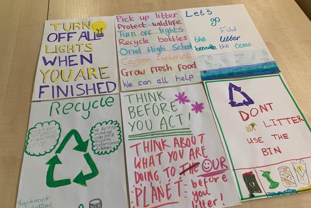 The students' posters