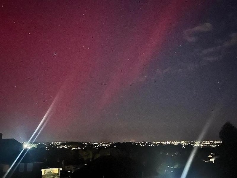 The Northern Lights captured in Hastings. Picture: Tianny Catherine Coleen Brown
