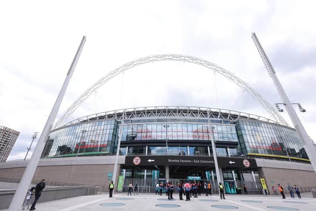 Crawley Town have sold in excess of 12,000 tickets so far for their trip to Wembley. (Photo by Paul Harding/Getty Images)