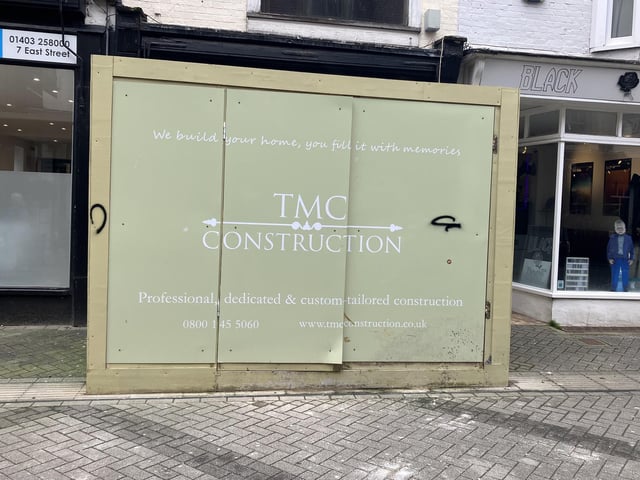 This store in Horsham's East Street was occupied for many years by Trelfers Jewellers
