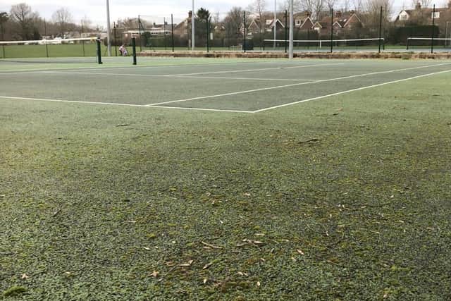 Courts that need resurfacing 