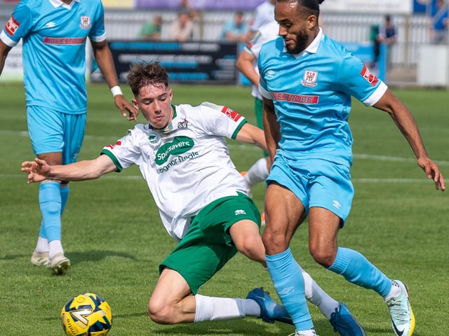 Action from Bognor Regis Town v Potters Bar Town in the Isthmian premier division | Pictures: Tevor Staff