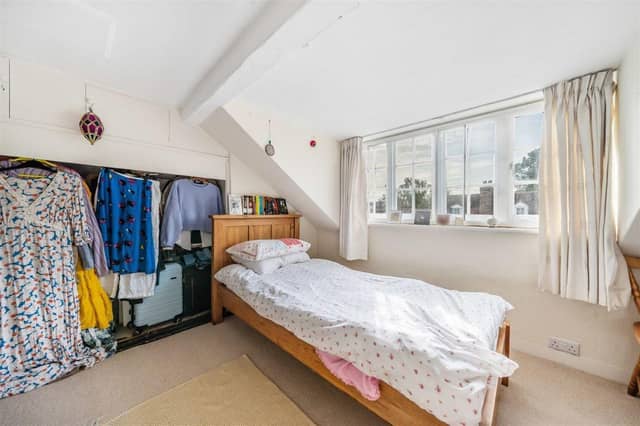 One of the property's two bedrooms.