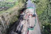 A280 Long Furlong closure: Photos show excavation works following burst pipe