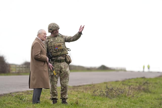 King Charles III witnesses Army military might at first ever visit to ...
