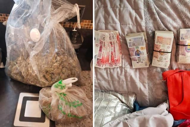 Officers found Varns in possession of £19,000 in cash which she had stashed in her handbag, and a small amount of amphetamine. Photo: Sussex Police