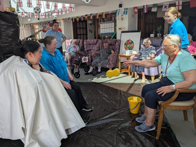 The indoor activity helped residents stay cool