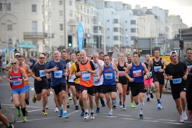 The Brighton Half Marathon is always a popular event with runners and spectators (Pic by Jon Rigby)