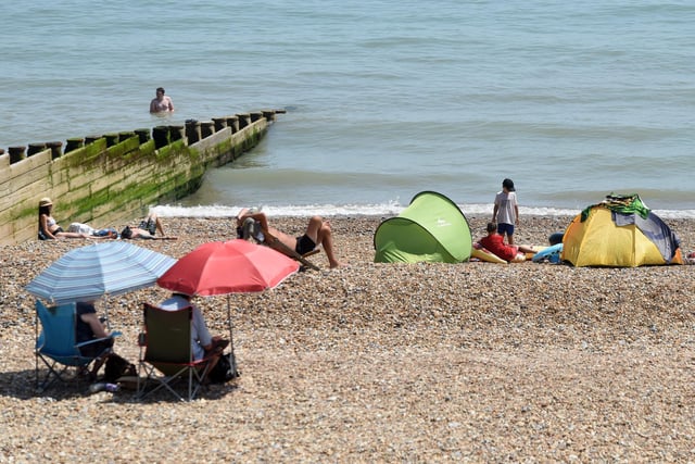 Heatwave in Eastbourne 19th July 2022 (Pic by Jon Rigby)