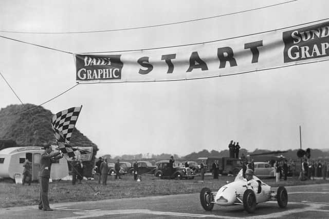 Stirling Moss 1948 at Goodwood Motor Circuit. Picture by British Automobile Racing Club Archive