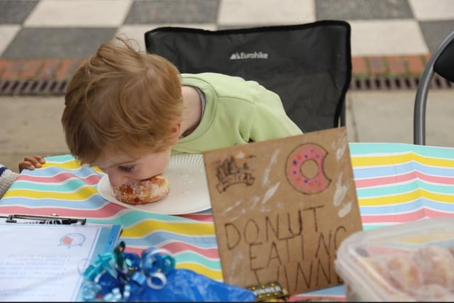 Donut eating event