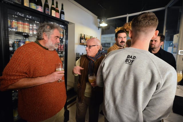The launch of Bad Boy Brewing CO's new beer Whoosah at Collected Fictions in St Leonards on November 18 2023. Bad Boy Brewing Co were also celebrating their new collaboration beers with Pig & Porter (Tunbridge Wells) and Brewing Brothers (Hastings).