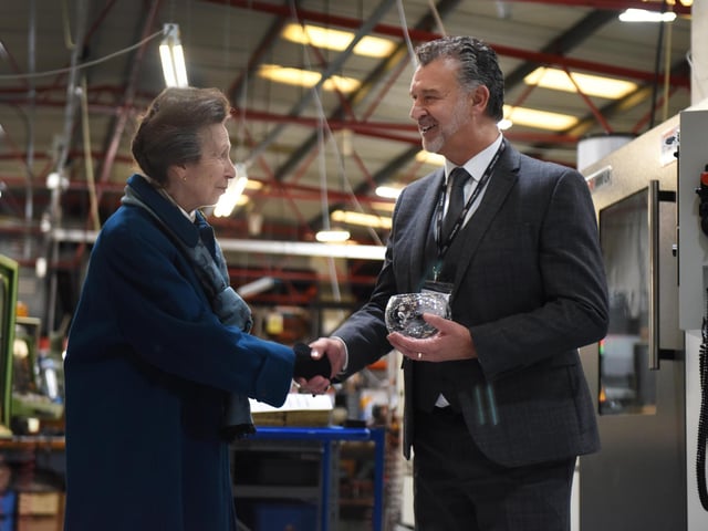 The Princess Royal visits Focus SB in St Leonards on November 22 2023.