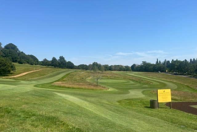 The Cowdray course on the June day it was too hot for golf