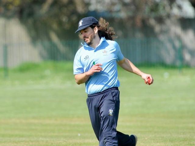 Action from the Sussex Cricket League Division 2 clash between Worthing v Burgess Hill. Picture by Stephen Goodger