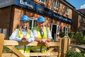 Dad and daughter Ken and Amy Somerville who work together at Bellway’s Riverbrook Place development