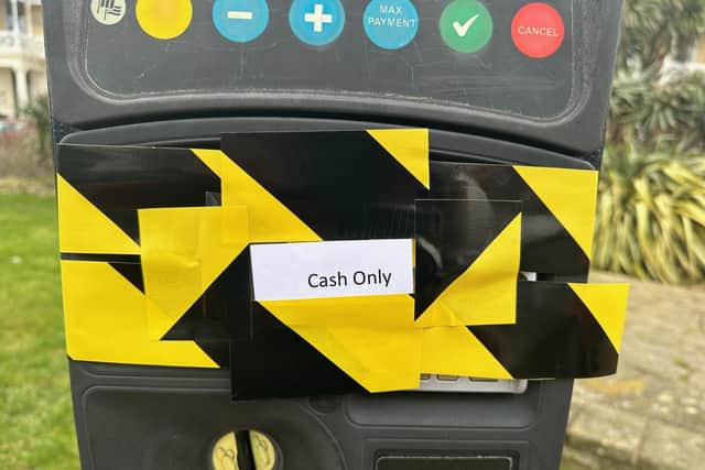 A number of the card payment machines around Worthing are out of action.  Photo: Eddie Mitchell