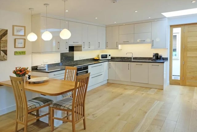 The front door leads directly into the kitchen in the second smaller property. Picture: Zoopla