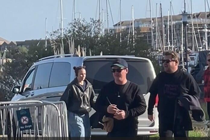 James Corden spotted filming new show in Eastbourne